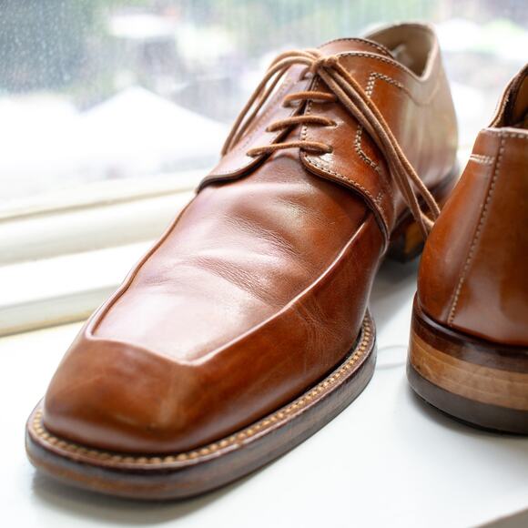 Men's Square Toe Dress Shoes Size 8.5 - Picture 3 of 9